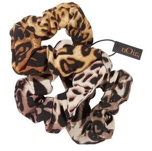 Ombre Leopard Print Scrunchies